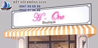 thiết kế shop thời trang H-One