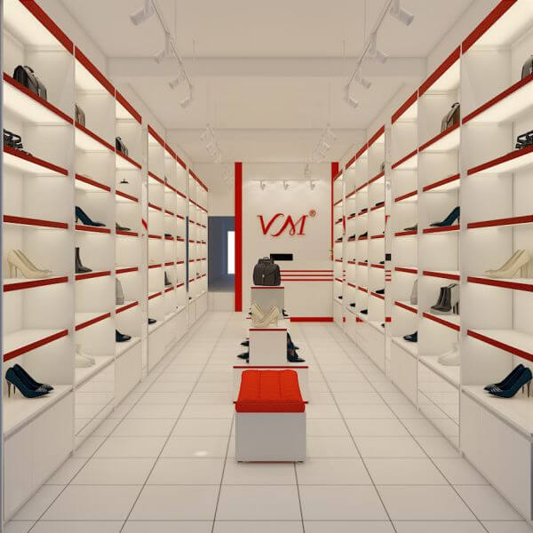 Thiết kế shop giày dép - thiết kế cửa hàng giày dép